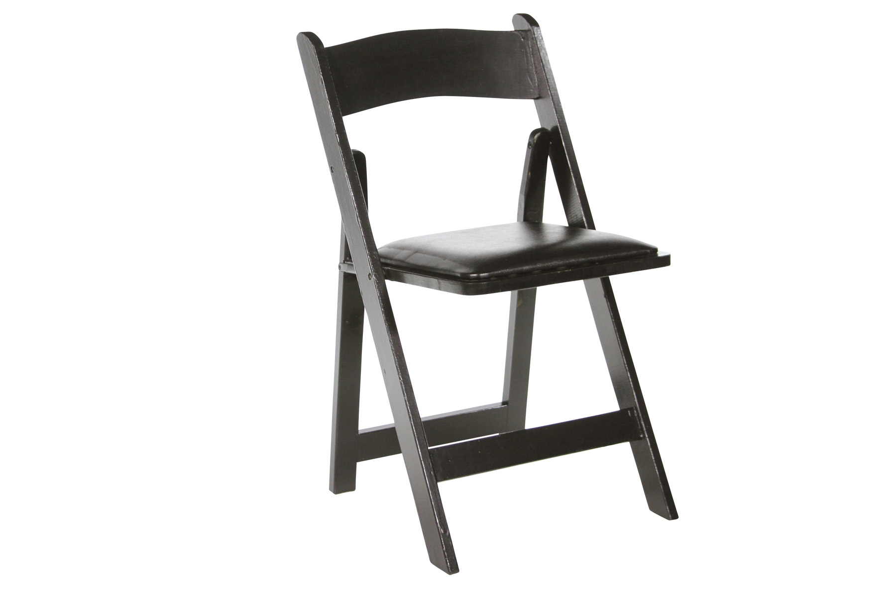 Black Wood Padded Chair